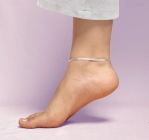 14 Waterproof 18K Gold Plated Stainless Steel Snake Anklets combo silver color(২ পিচ)