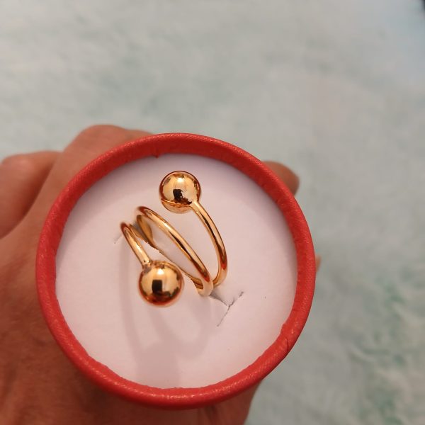 Classic Light Luxury Rings for Women Gold Plated Wedding Party Finger Ring design-12